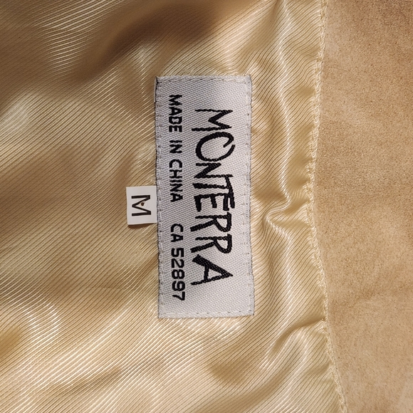 Monterra medium suede cream jacket - Picture 7 of 7